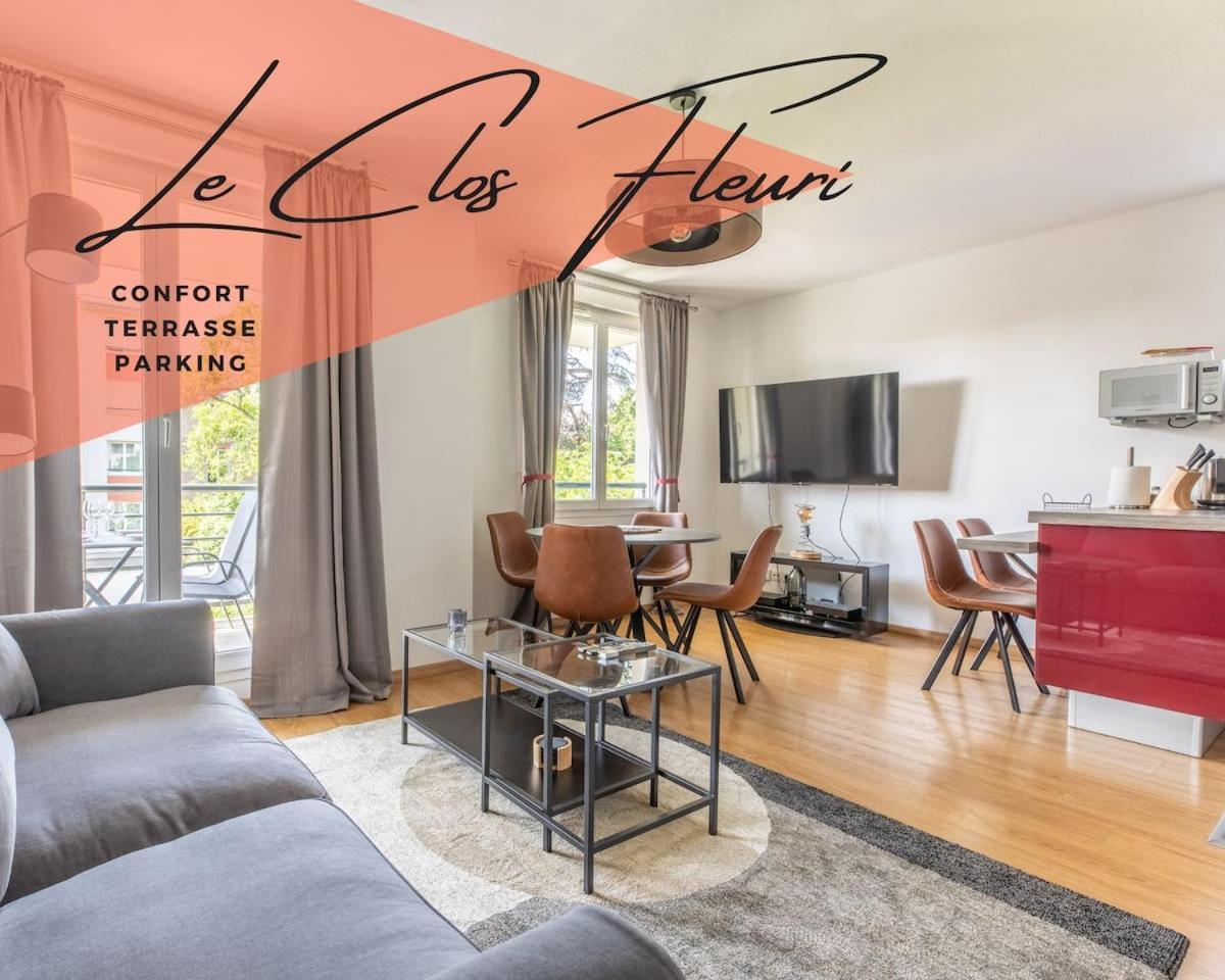 Le Clos Fleuri F3 Terrasse & Garage Клермон-Ферран Екстер'єр фото